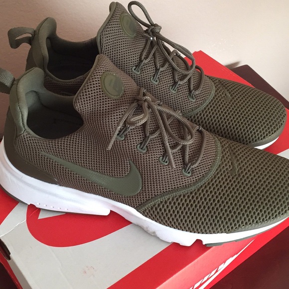 army green presto nike